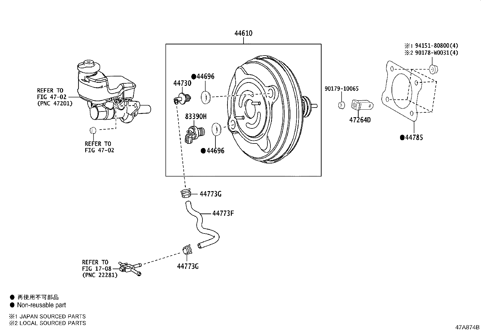 44773-33210 HOSE, UNION TO CHECK VALVE product image