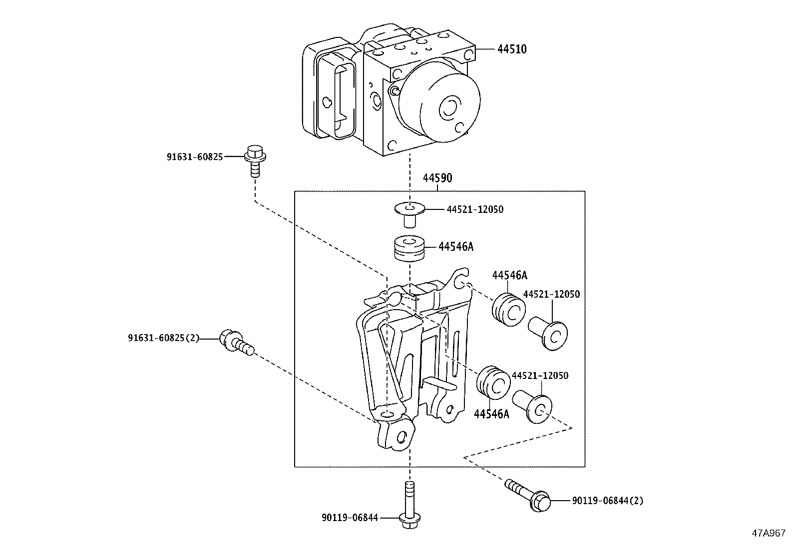 47311-12C80 TUBE, FRONT BRAKE, NO.1 product image