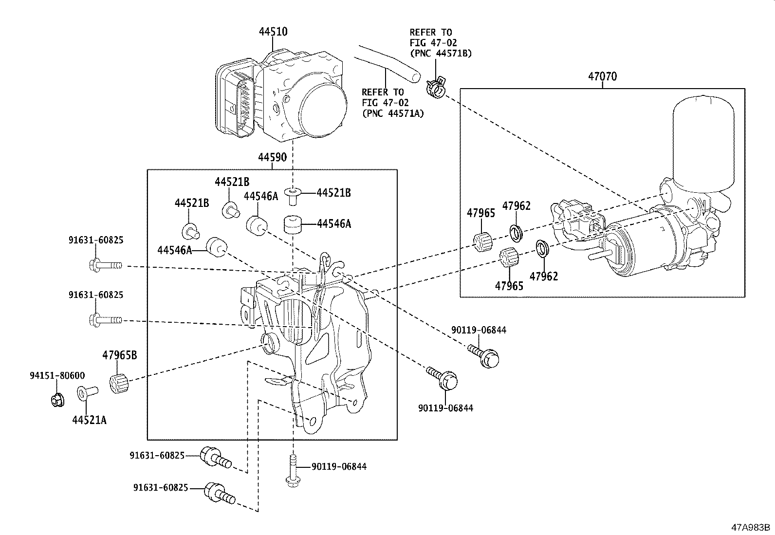 47311-15010 TUBE, FRONT BRAKE, NO.1 product image
