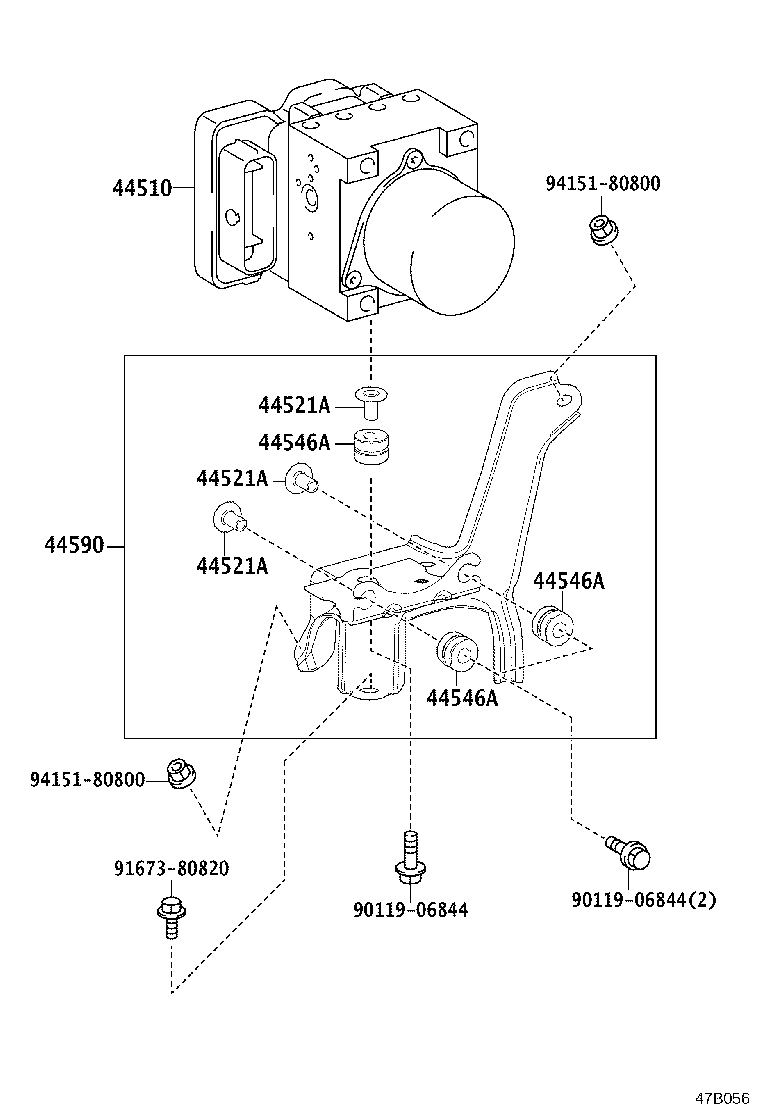 44050-48890 ACTUATOR ASSY, BRAKE product image