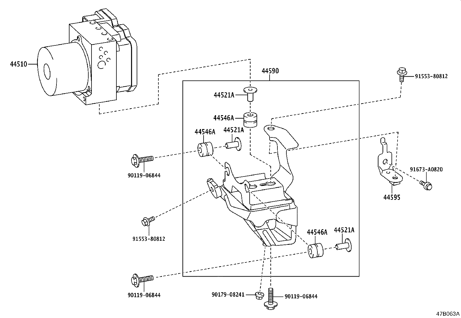47311-30730 TUBE, FRONT BRAKE, NO.1 product image