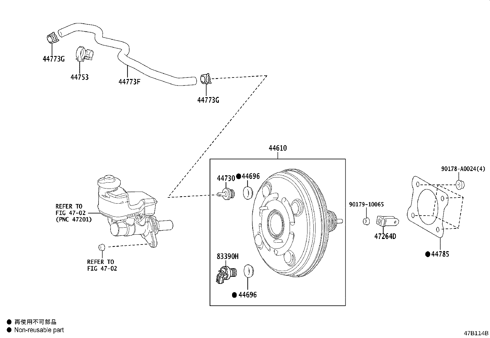 44610-07150 BOOSTER ASSY, BRAKE product image