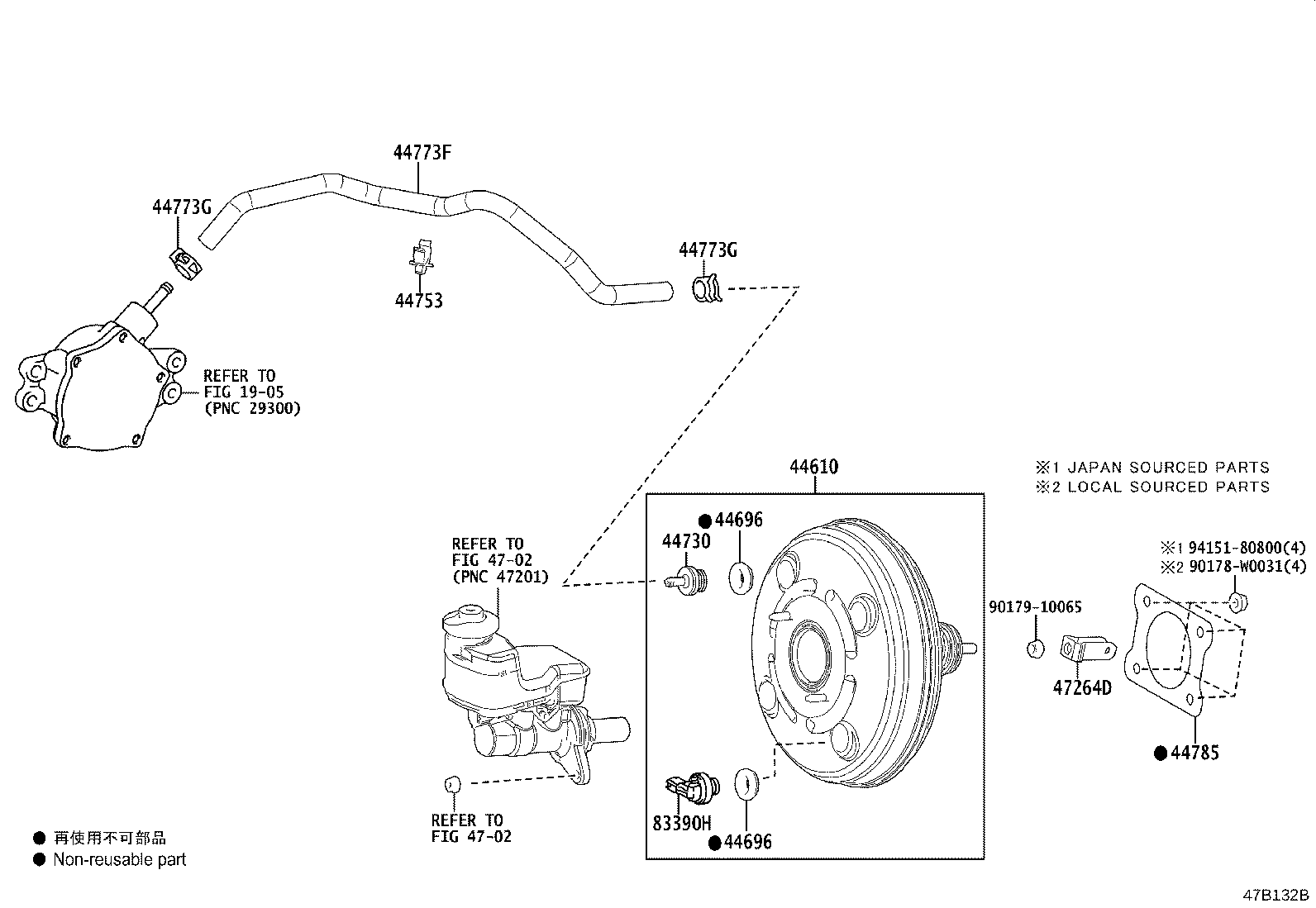 44774-33130 HOSE, UNION TO CONNECTOR TUBE product image
