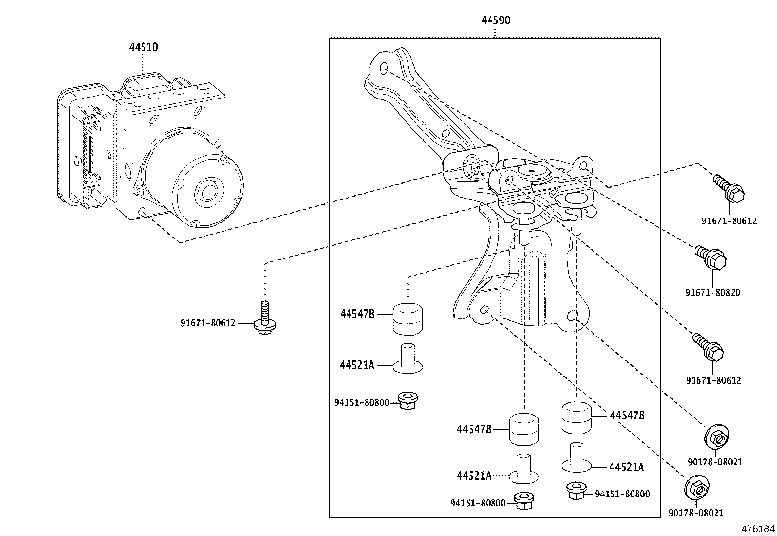 44050-12D40 ACTUATOR ASSY, BRAKE product image