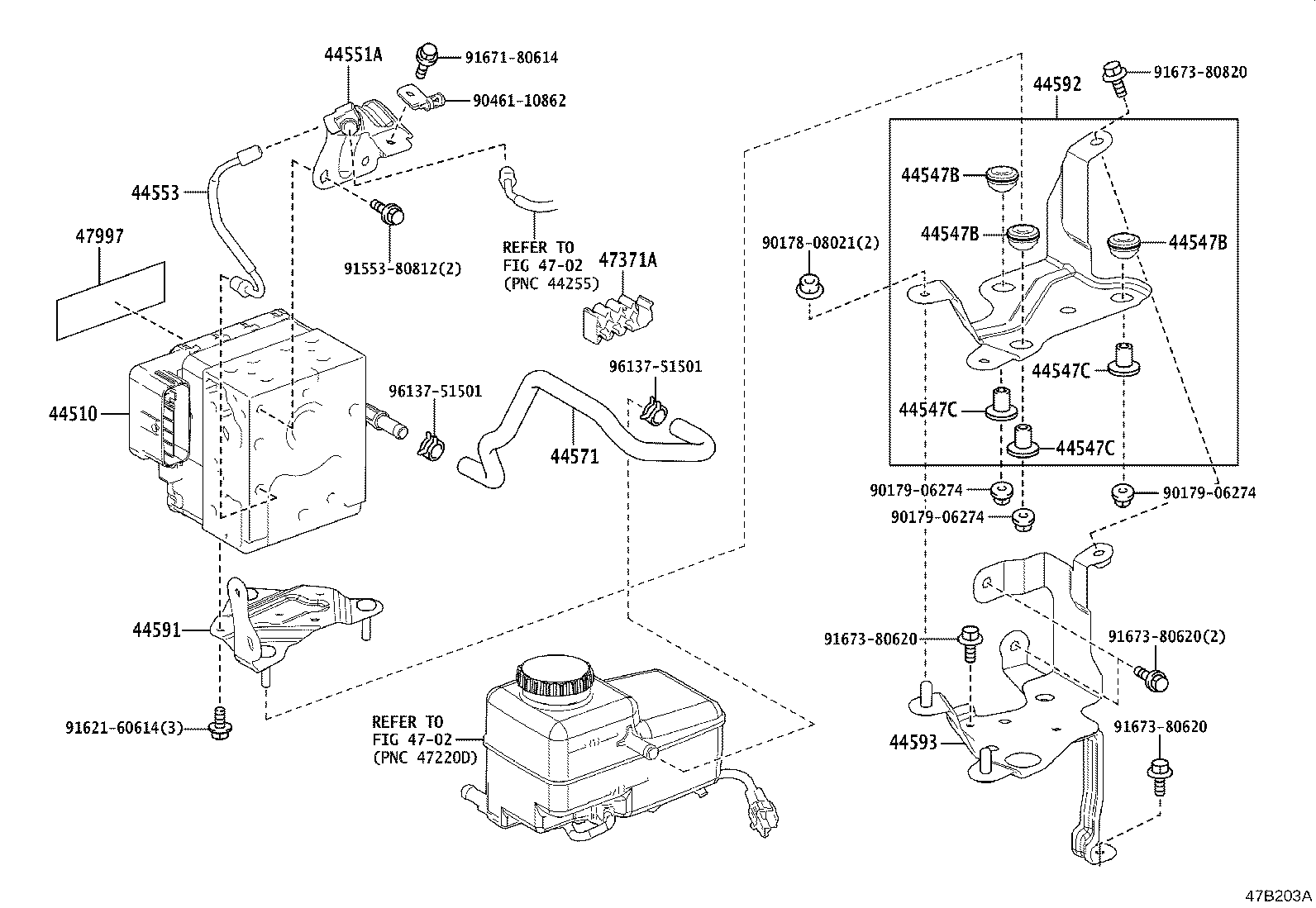 44552-30210 TUBE, BRAKE ACTUATOR, NO.2 product image