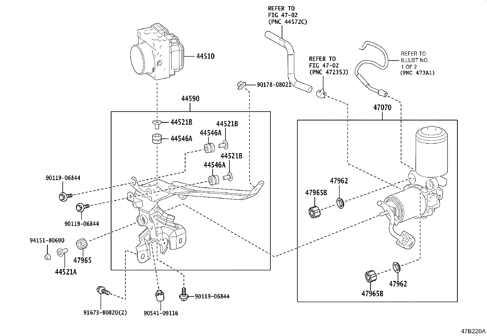 47940-33020 BRACKET ASSY, BRAKE ACTUATOR product image