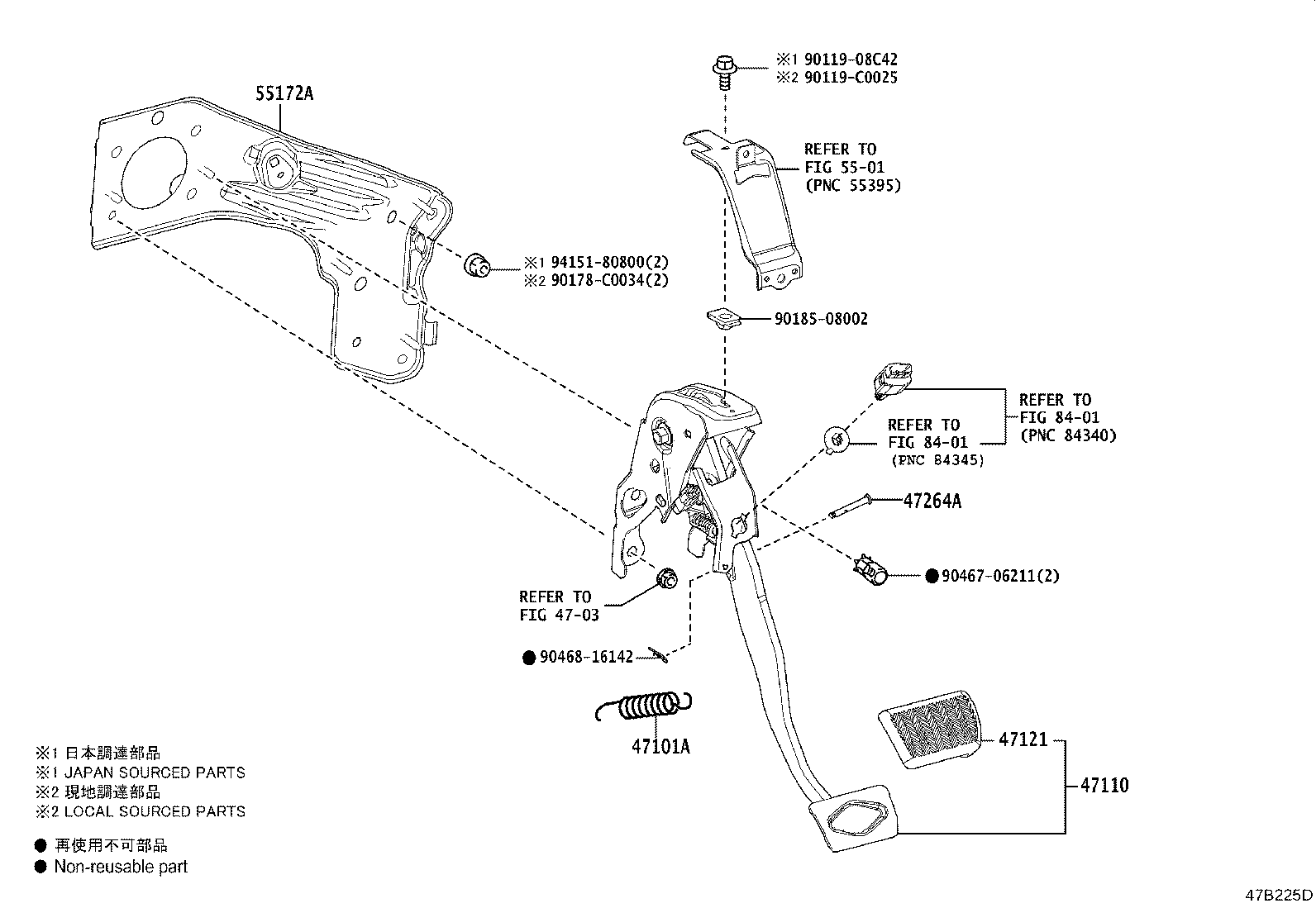 47110-F4140 SUPPORT ASSY, BRAKE PEDAL product image