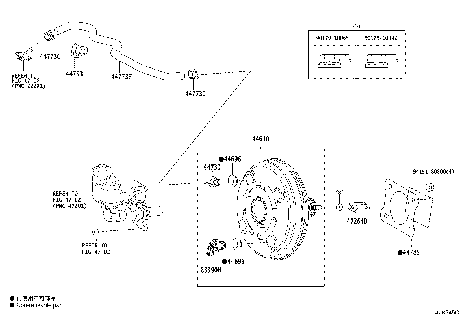44773-33180 HOSE, UNION TO CHECK VALVE product image