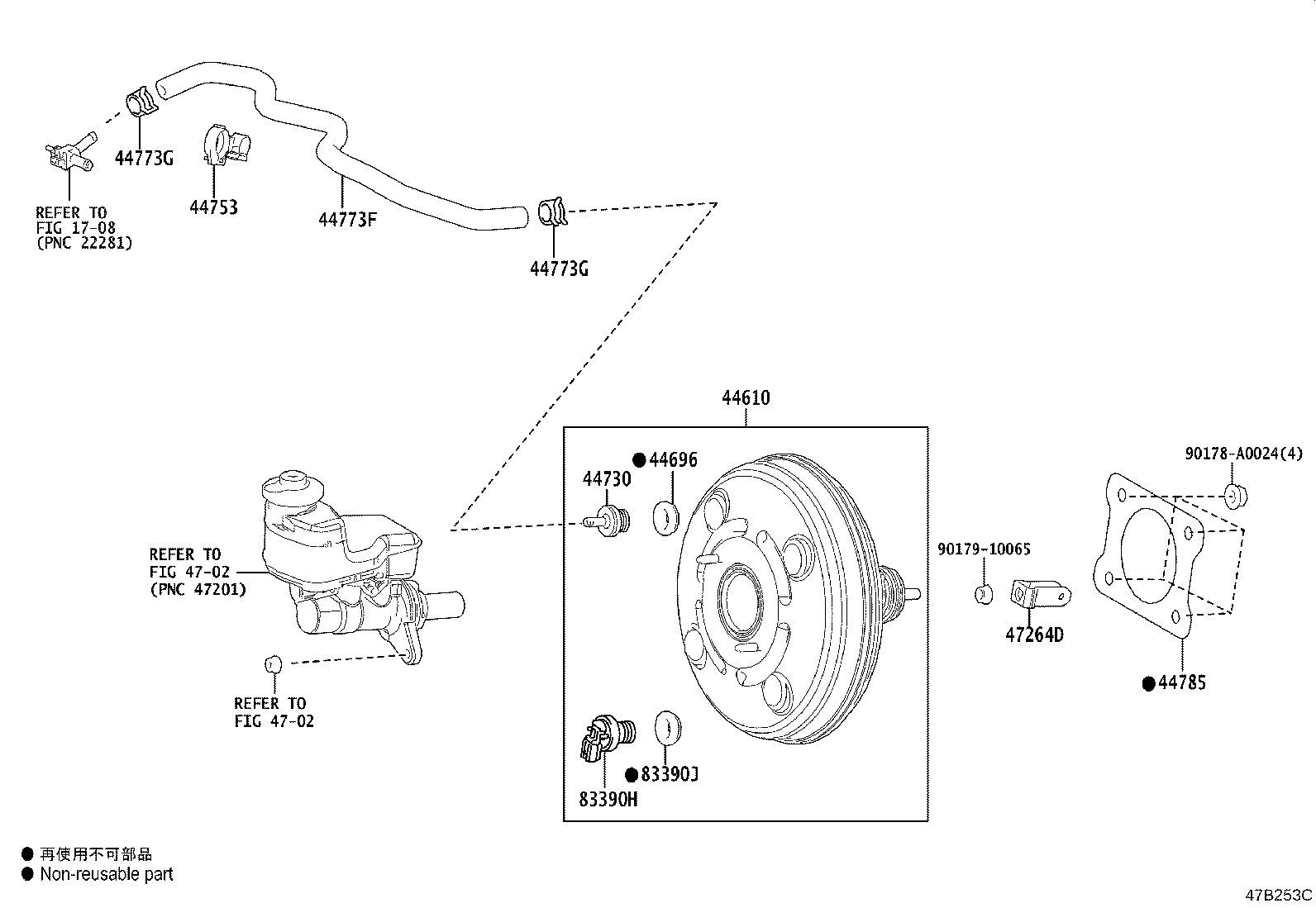 Toyota 44610-06790 BOOSTER ASSY, BRAKE