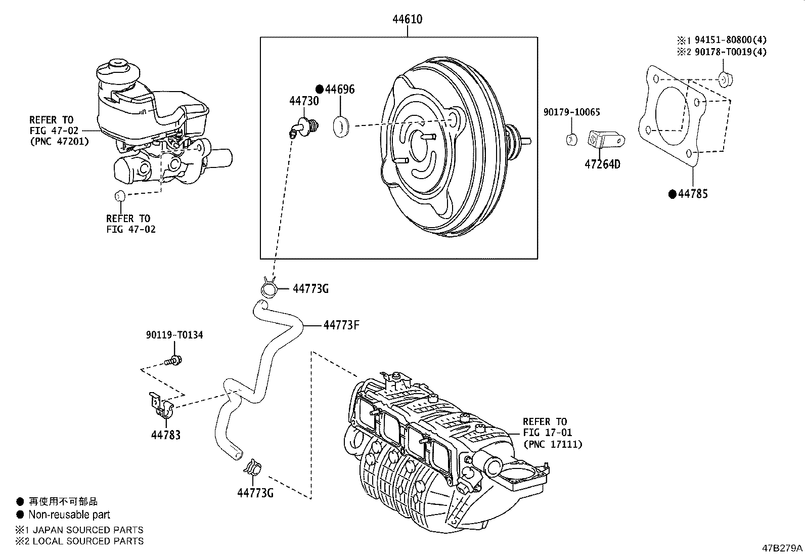 44774-06150 HOSE, UNION TO CONNECTOR TUBE product image