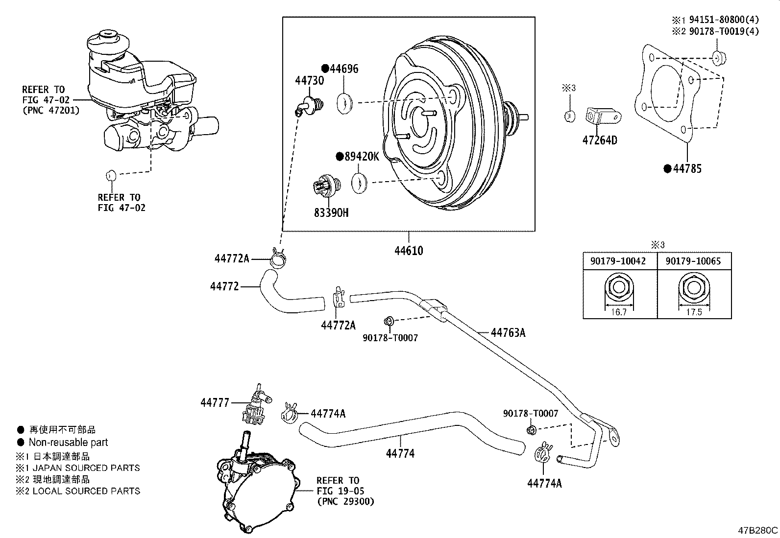 44774-06150 HOSE, UNION TO CONNECTOR TUBE product image