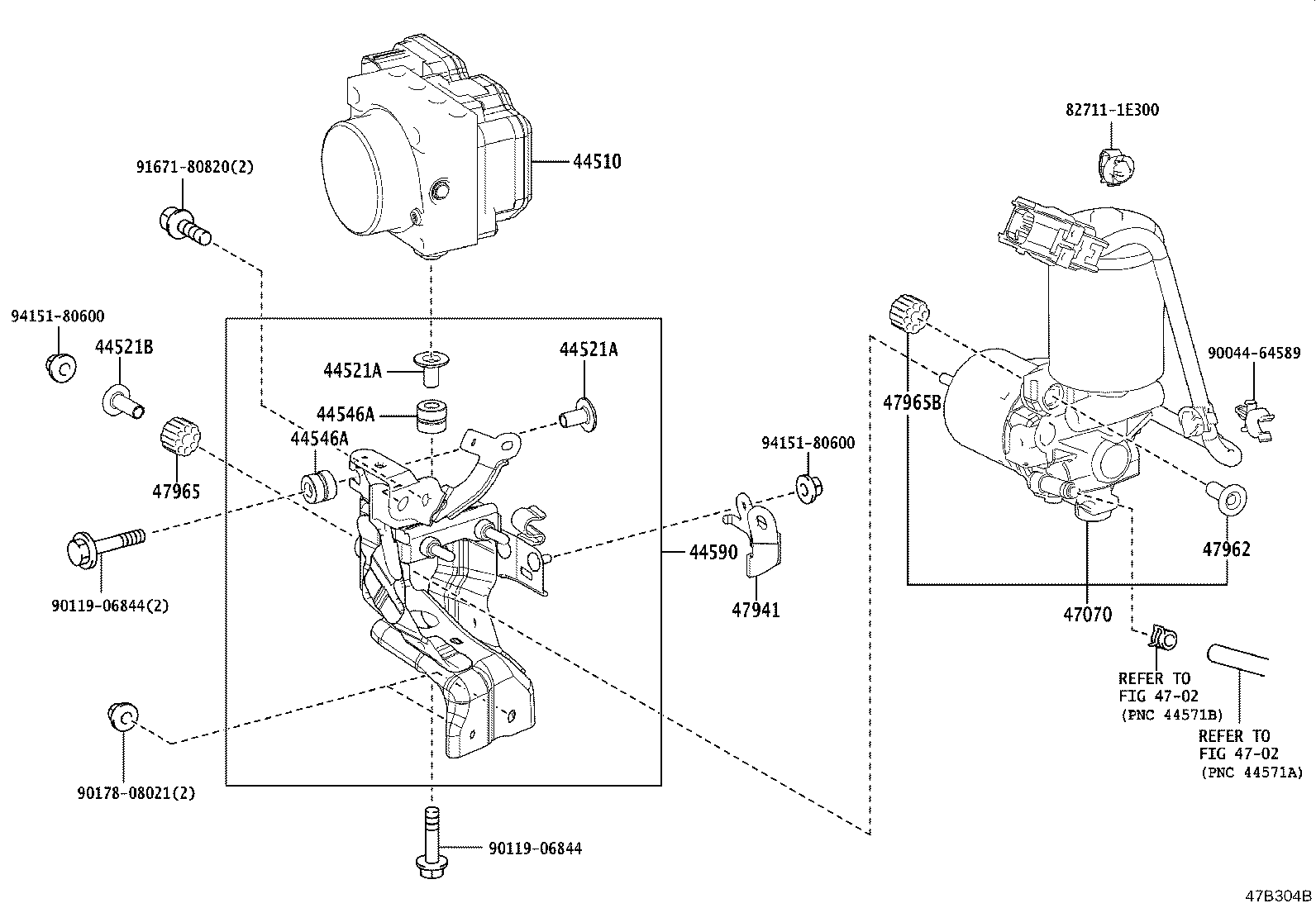 47311-76030 TUBE, FRONT BRAKE, NO.1 product image