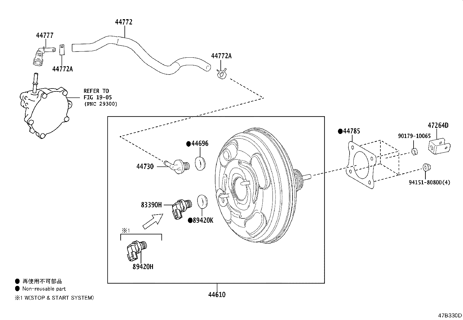 44610-76030 BOOSTER ASSY, BRAKE product image