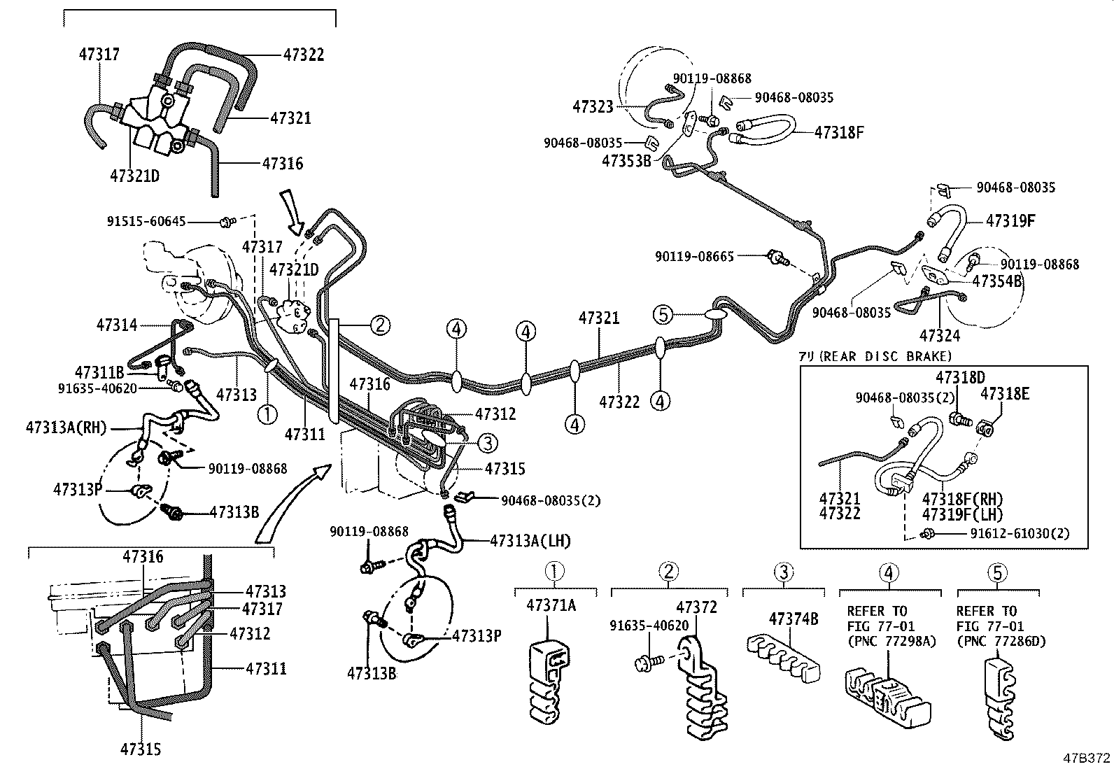 44590-52110 BRACKET ASSY, BRAKE ACTUATOR product image