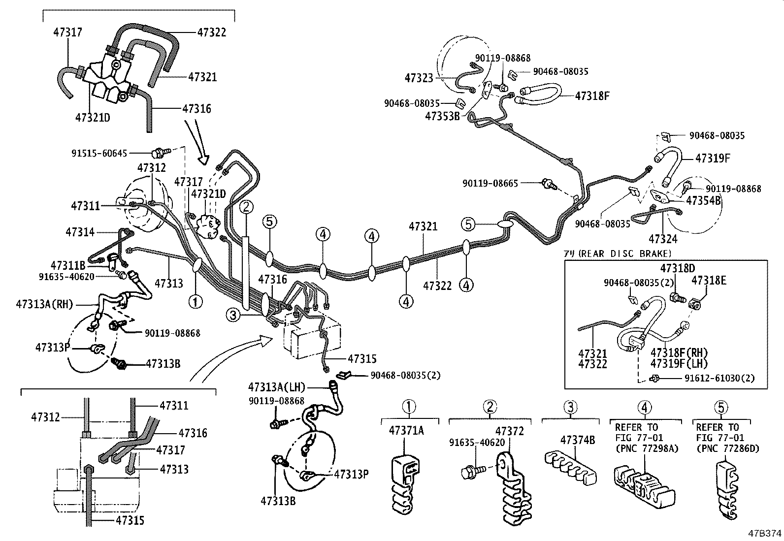 44590-52110 BRACKET ASSY, BRAKE ACTUATOR product image