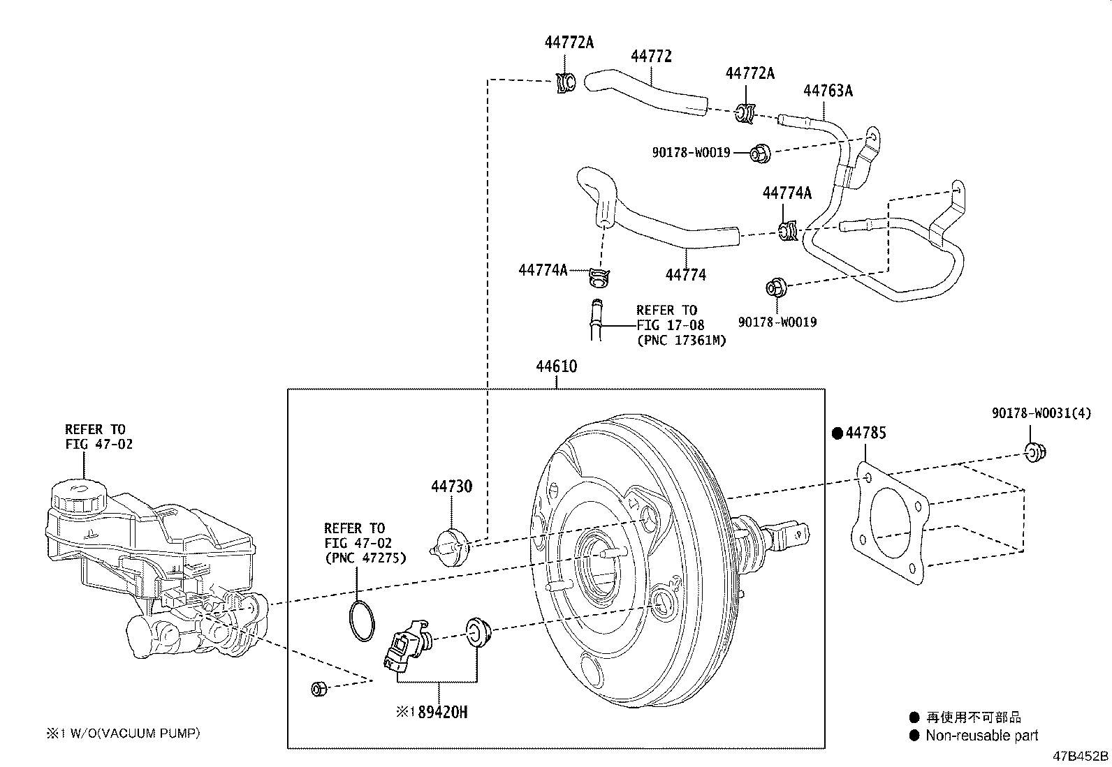 44772-10220 HOSE, CHECK VALVE TO CONNECTOR TUBE product image