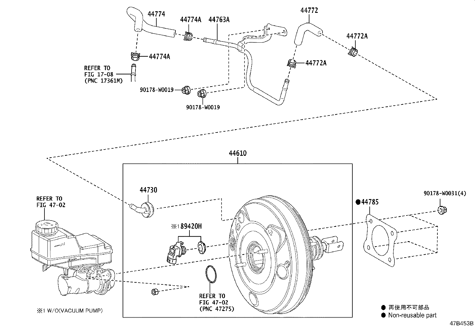 44772-10220 HOSE, CHECK VALVE TO CONNECTOR TUBE product image