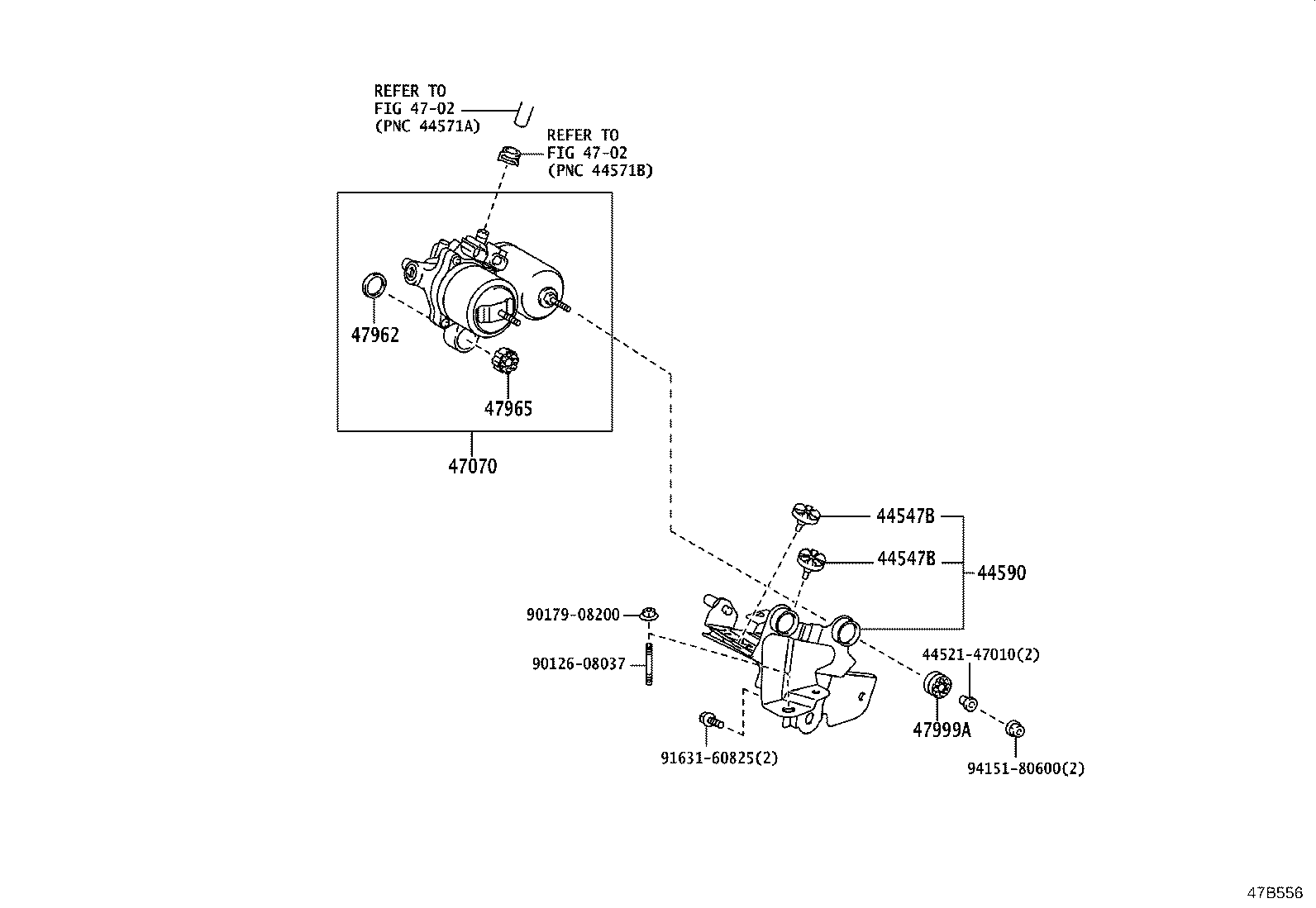 47321-52250 TUBE, REAR BRAKE, NO.1 product image