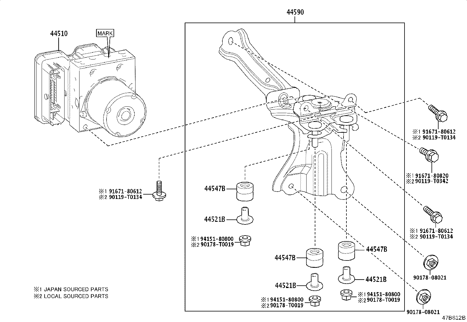47311-F4050 TUBE, FRONT BRAKE, NO.1 product image