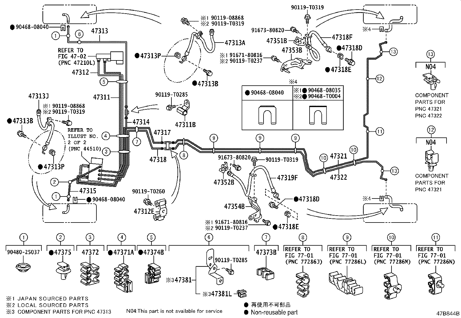 44590-06340 BRACKET ASSY, BRAKE ACTUATOR product image