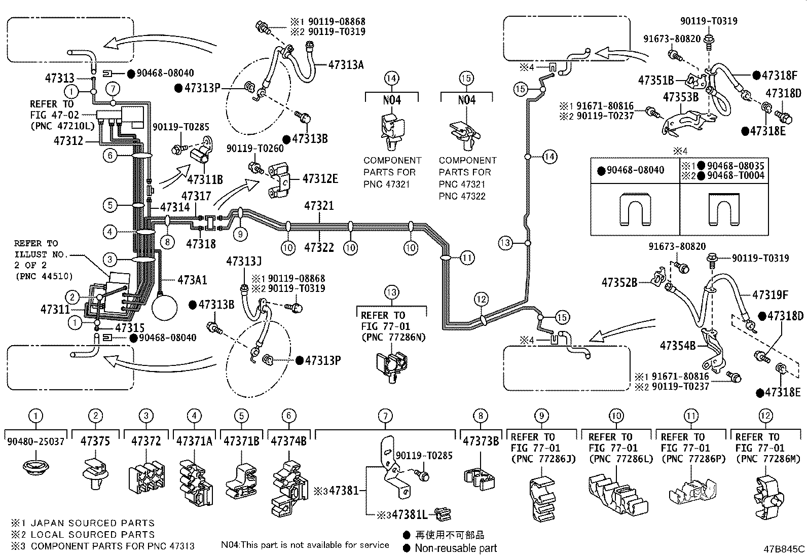 44590-06340 BRACKET ASSY, BRAKE ACTUATOR product image