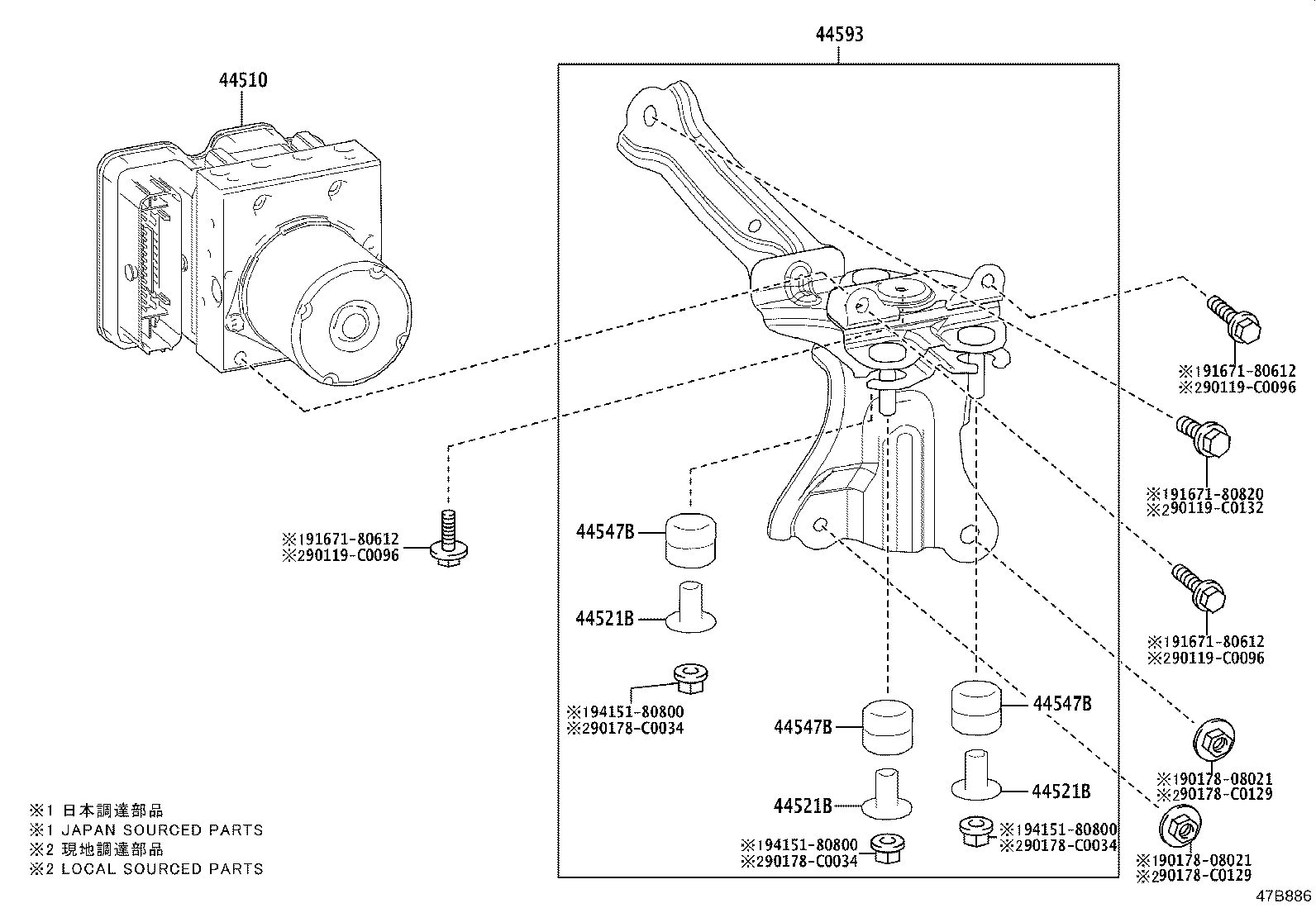 47311-F4080 TUBE, FRONT BRAKE, NO.1 product image