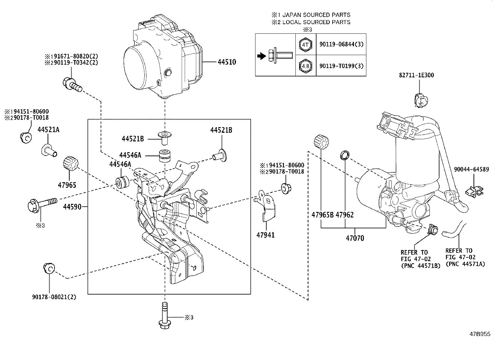 47311-F4050 TUBE, FRONT BRAKE, NO.1 product image