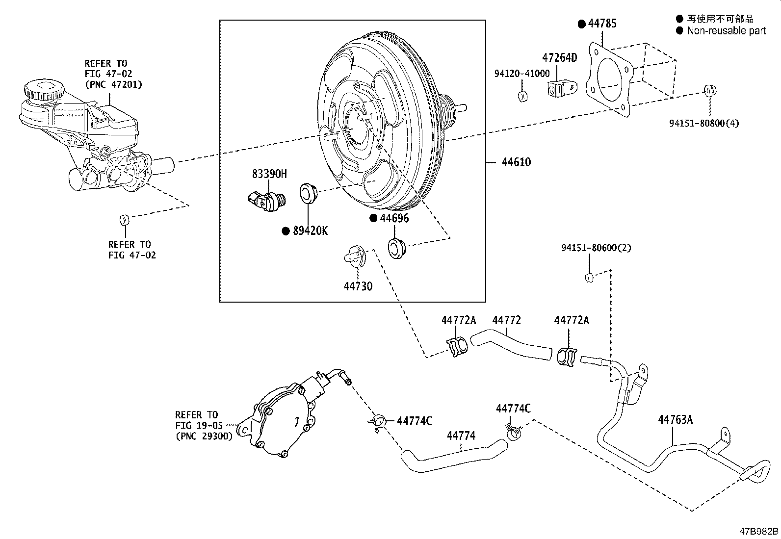 44774-12A20 HOSE, UNION TO CONNECTOR TUBE product image
