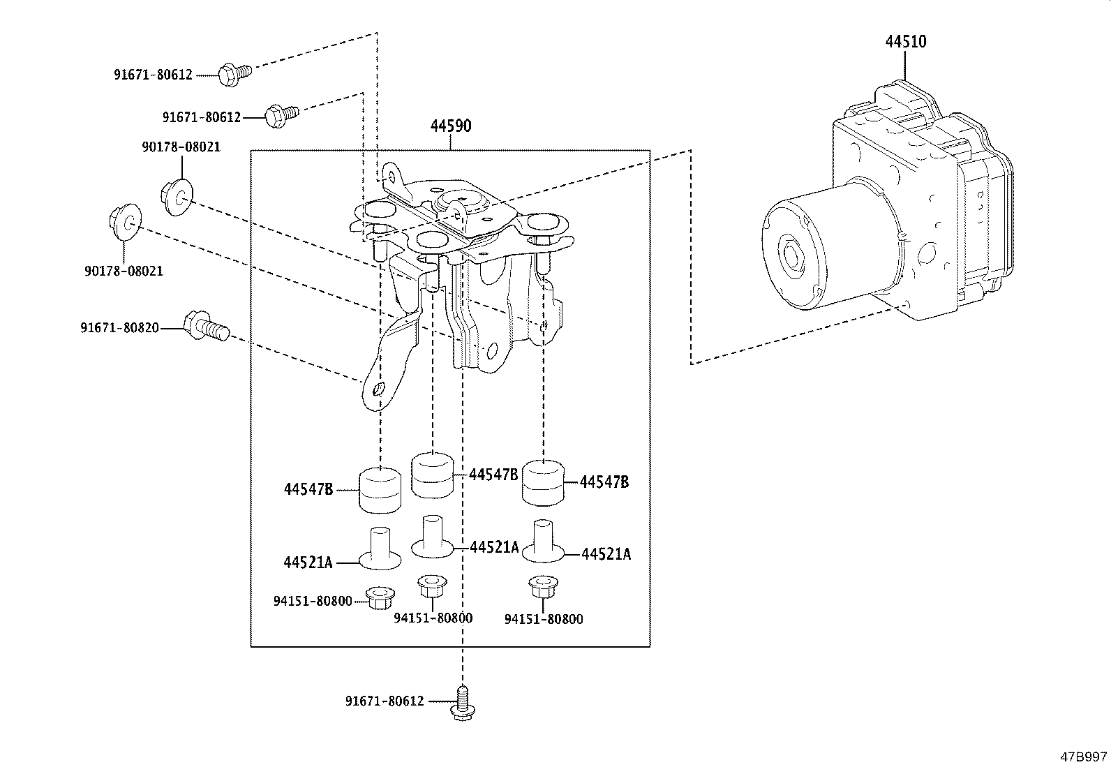 47311-12C70 TUBE, FRONT BRAKE, NO.1 product image