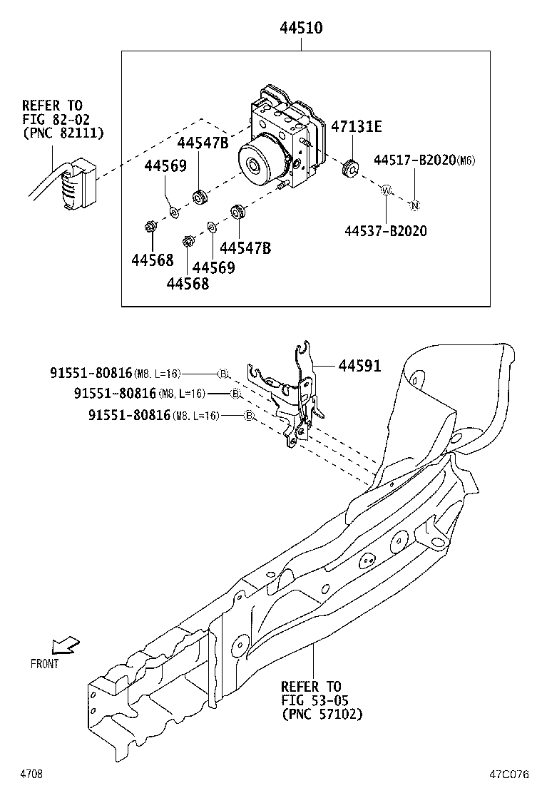 44590-B1030 BRACKET, BRAKE ACTUATOR, NO.1 product image