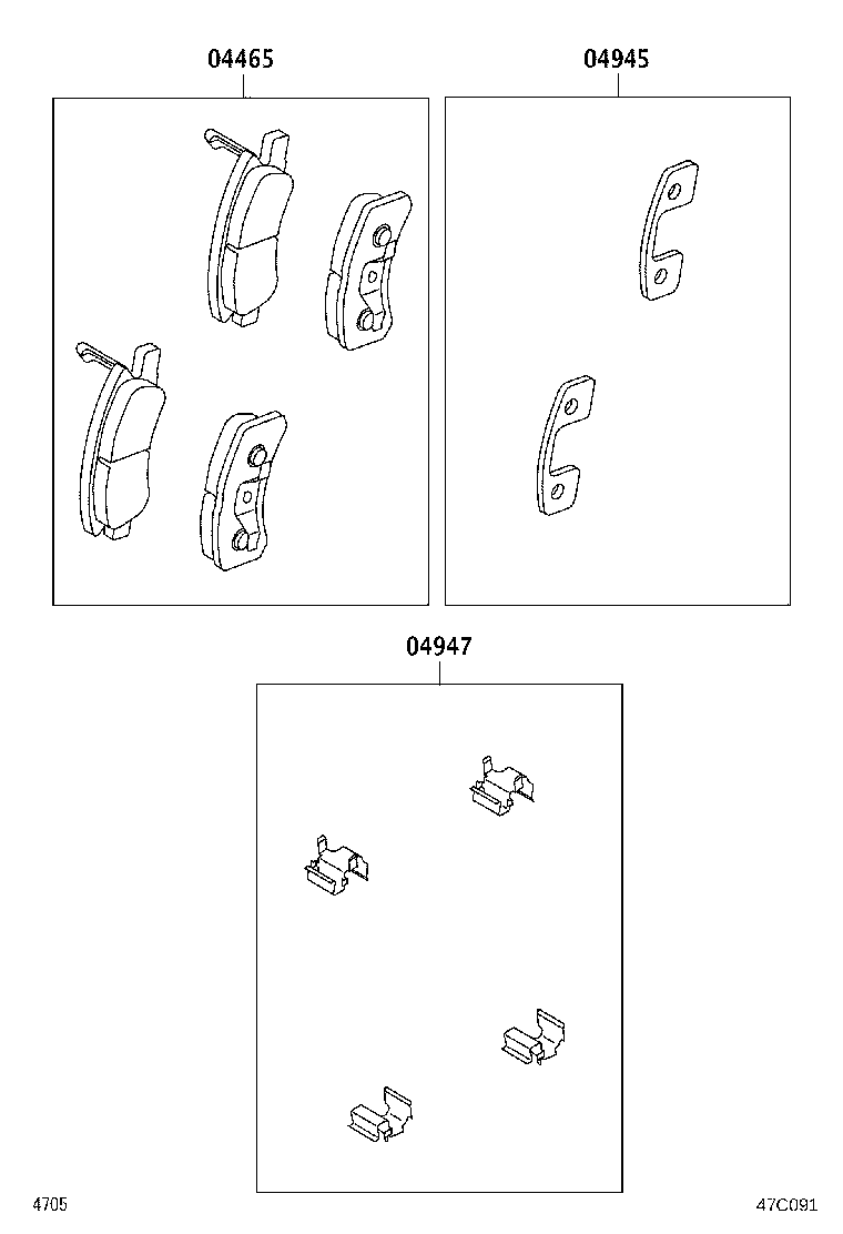 04947-B2020 FITTING KIT, DISC BRAKE, FRONT product image