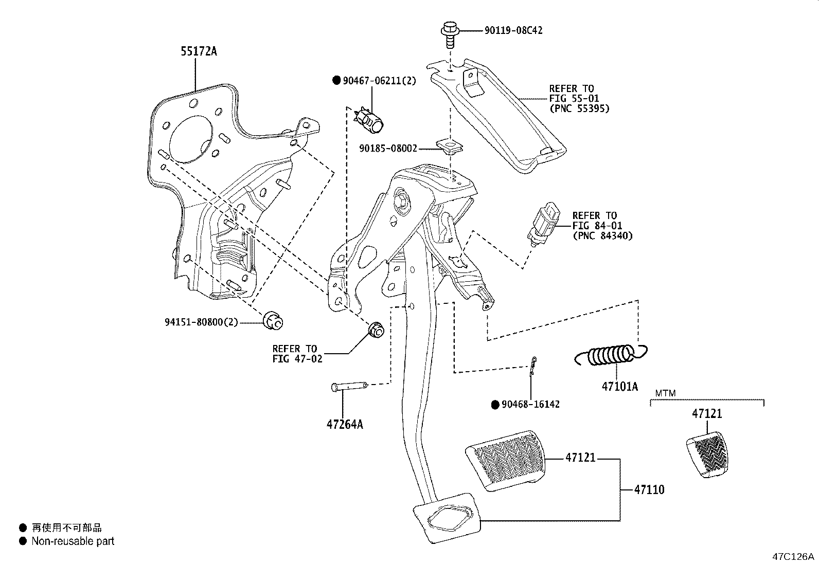 47110-10030 SUPPORT ASSY, BRAKE PEDAL product image
