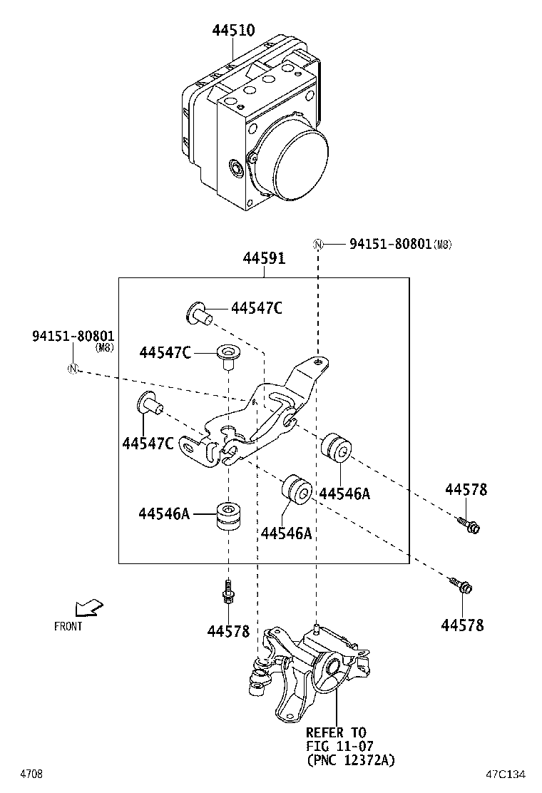 47311-B2520 TUBE, FRONT BRAKE, NO.1 product image