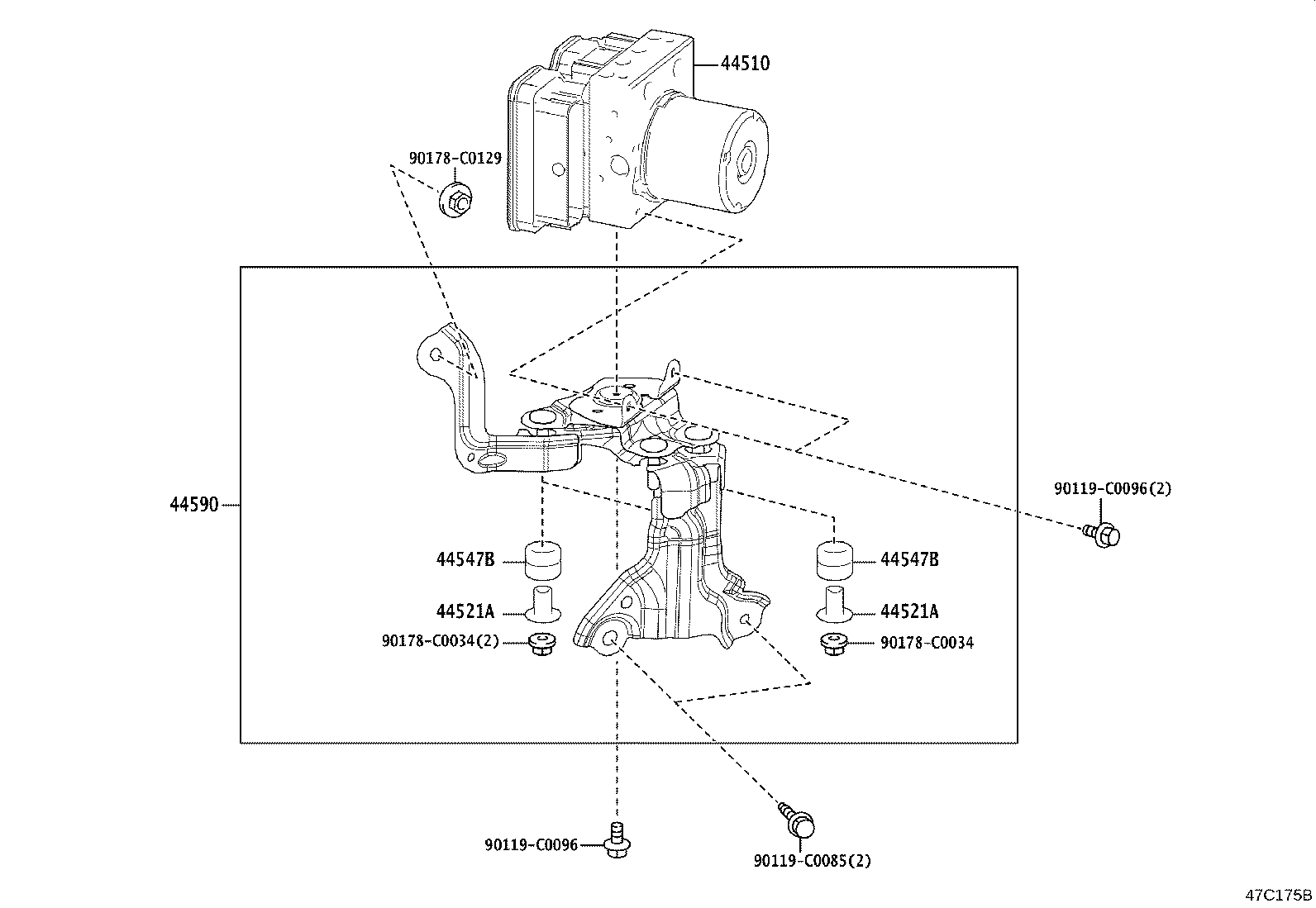 47315-0R040 TUBE, FRONT BRAKE, NO.5 product image