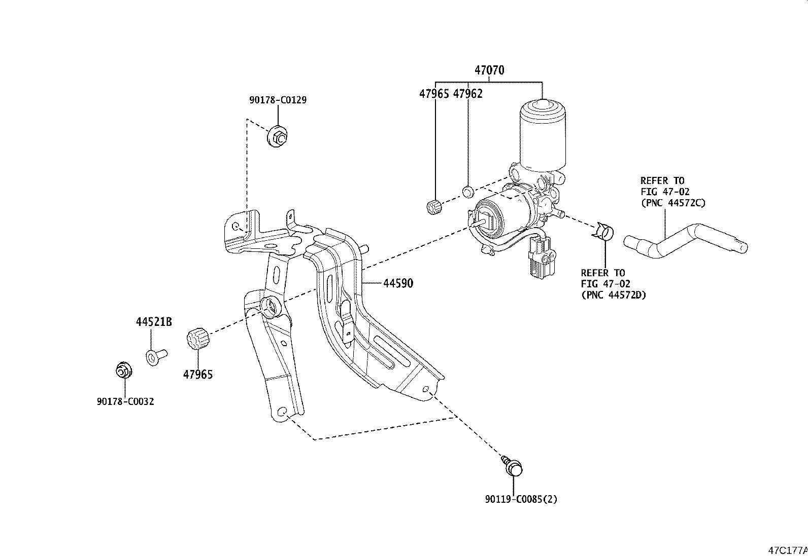 47315-0R040 TUBE, FRONT BRAKE, NO.5 product image