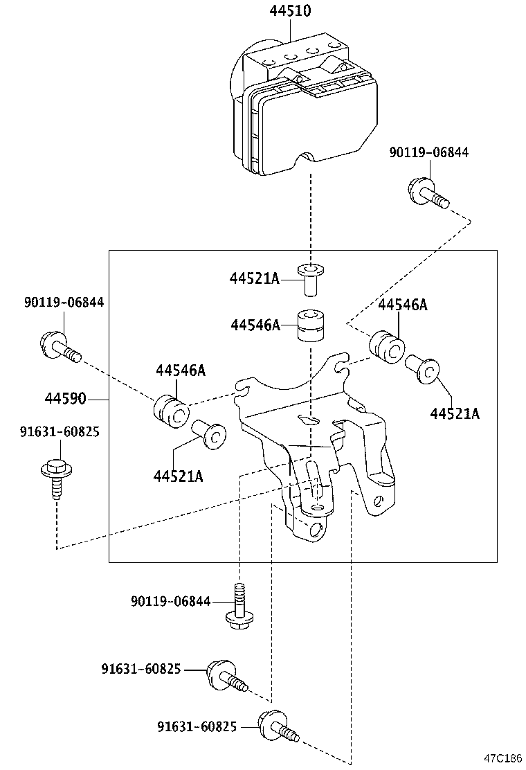 44050-52U80 ACTUATOR ASSY, BRAKE product image