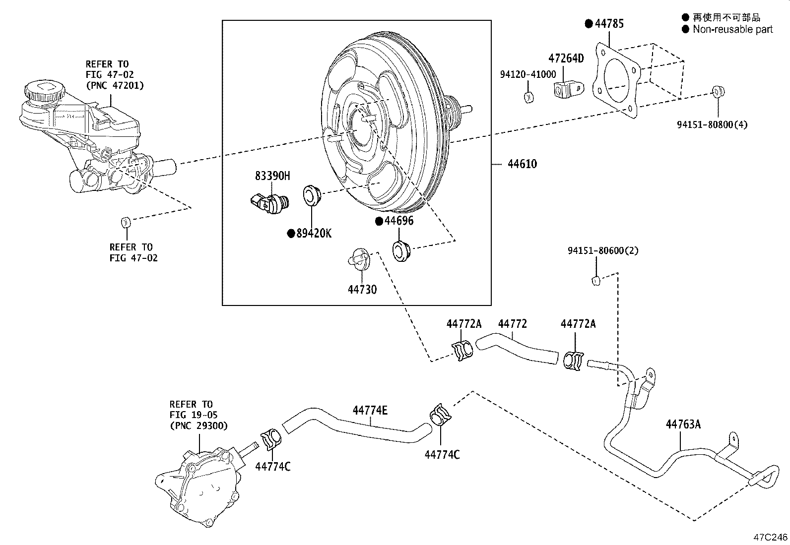 44774-12870 HOSE, UNION TO CONNECTOR TUBE product image