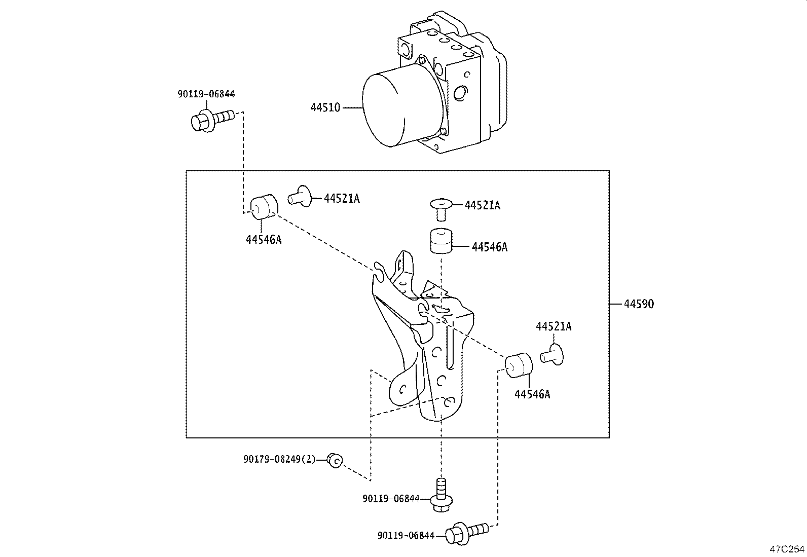 44050-58340 ACTUATOR ASSY, BRAKE product image