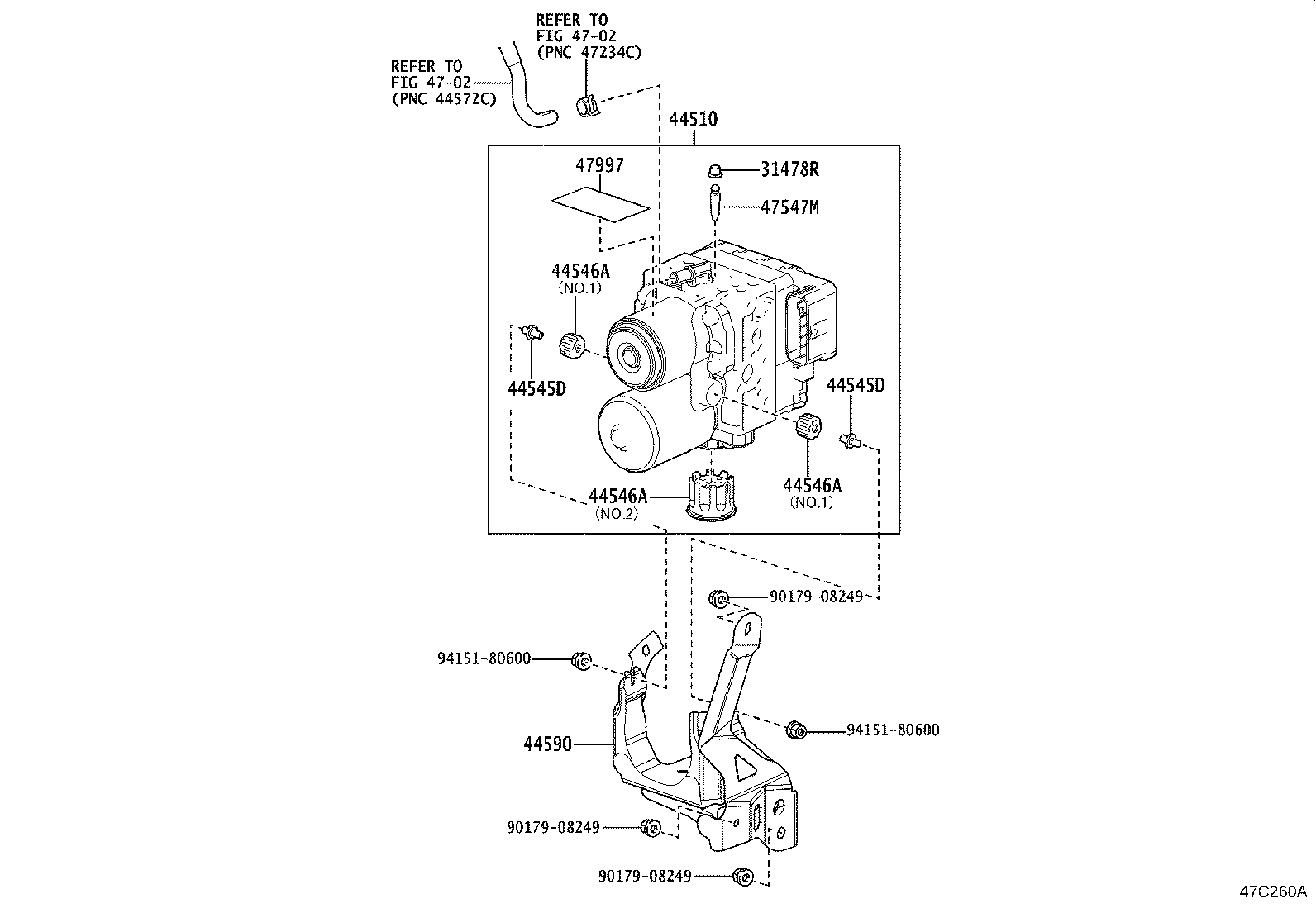 44050-58340 ACTUATOR ASSY, BRAKE product image