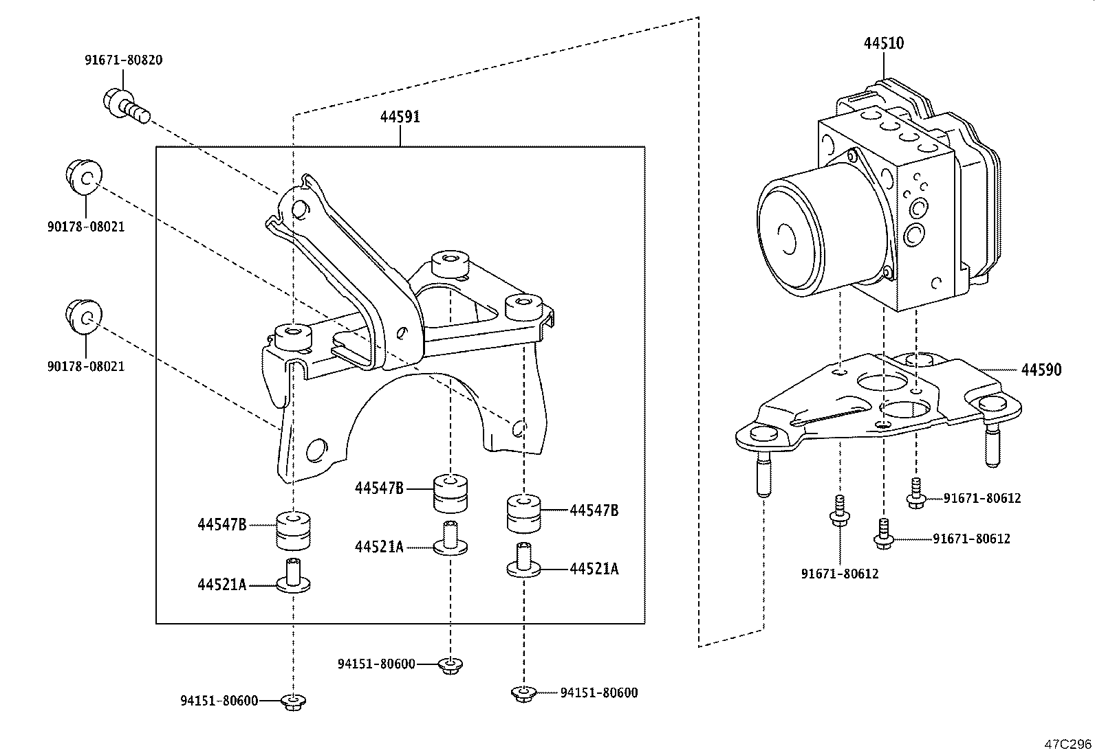 47311-K0010 TUBE, FRONT BRAKE, NO.1 product image