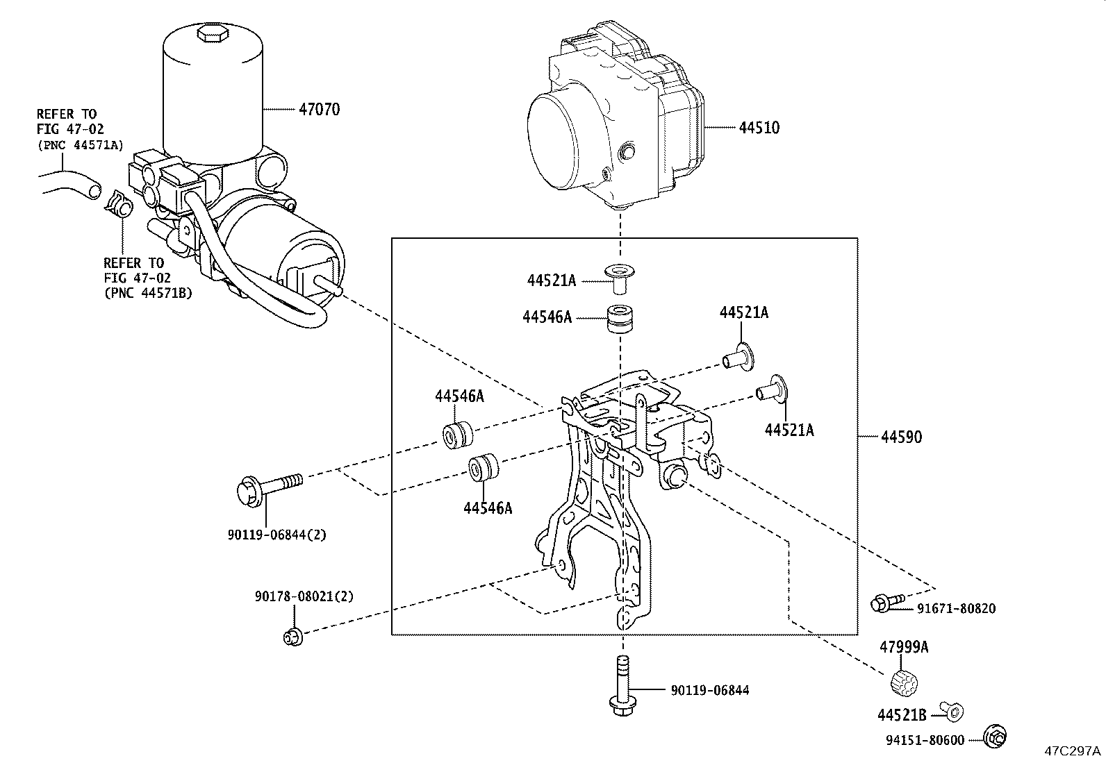 47311-K0010 TUBE, FRONT BRAKE, NO.1 product image