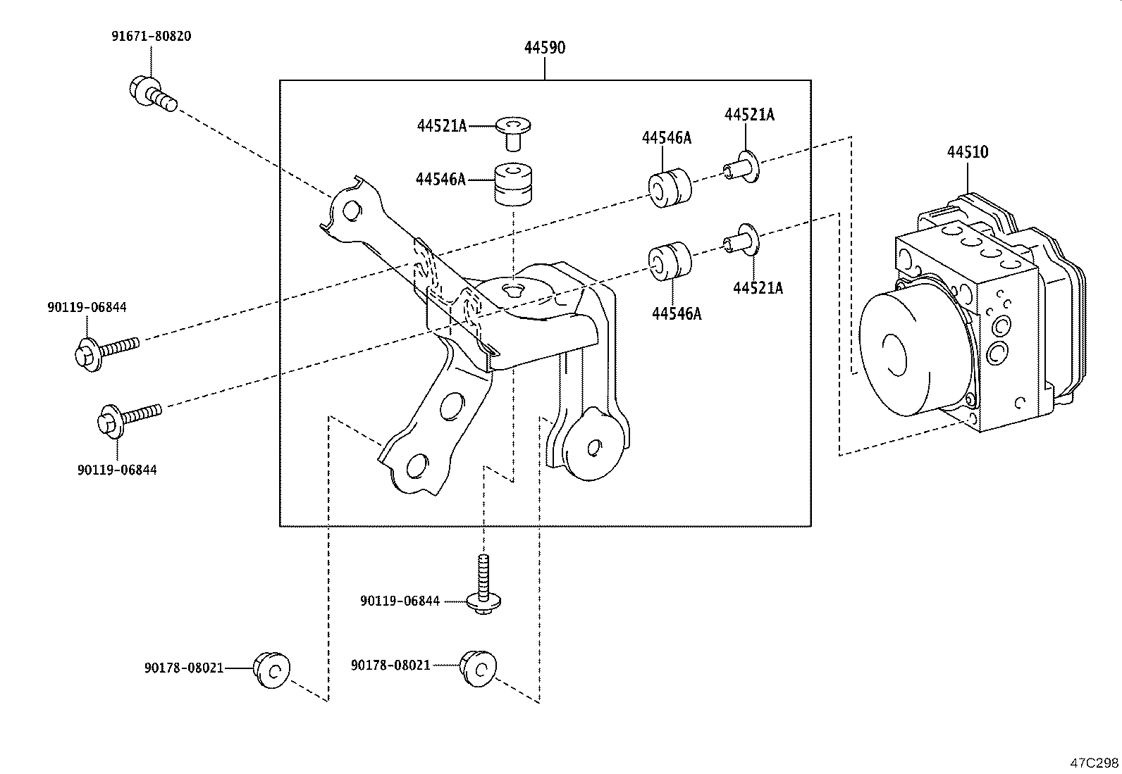 47311-K0110 TUBE, FRONT BRAKE, NO.1 product image