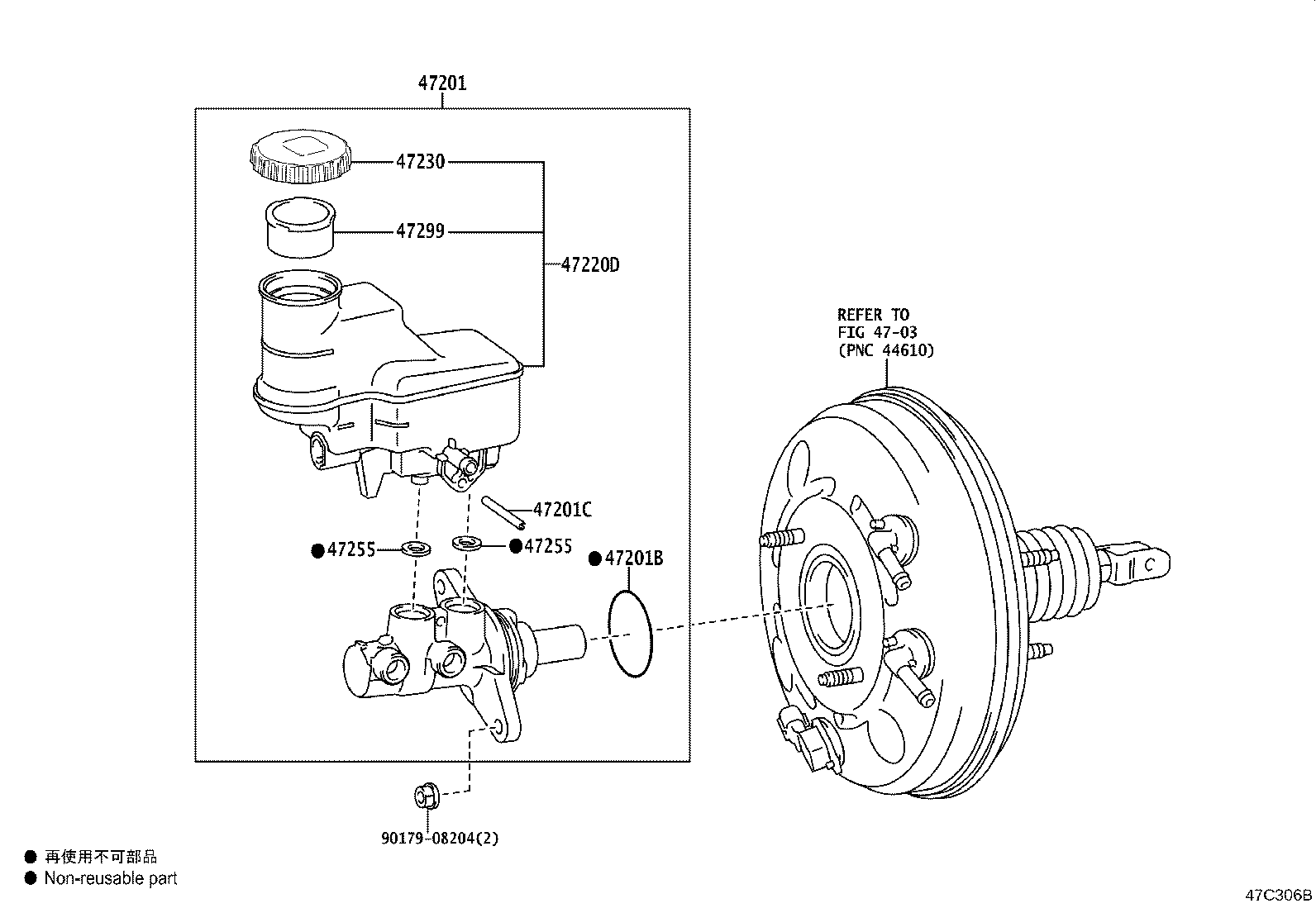 47201-K0070 CYLINDER SUB-ASSY, BRAKE MASTER product image