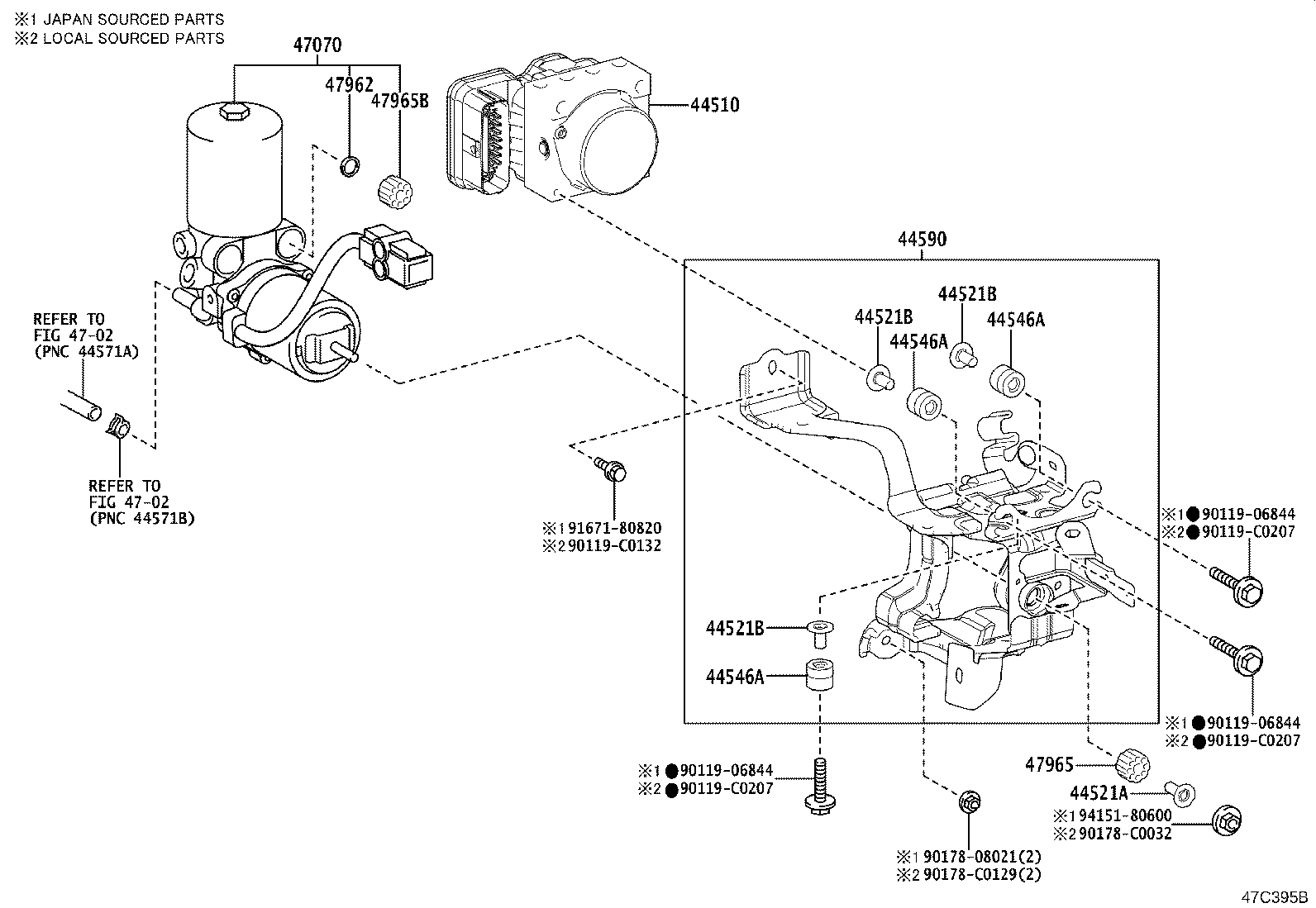47322-F4050 TUBE, REAR BRAKE, NO.2 product image