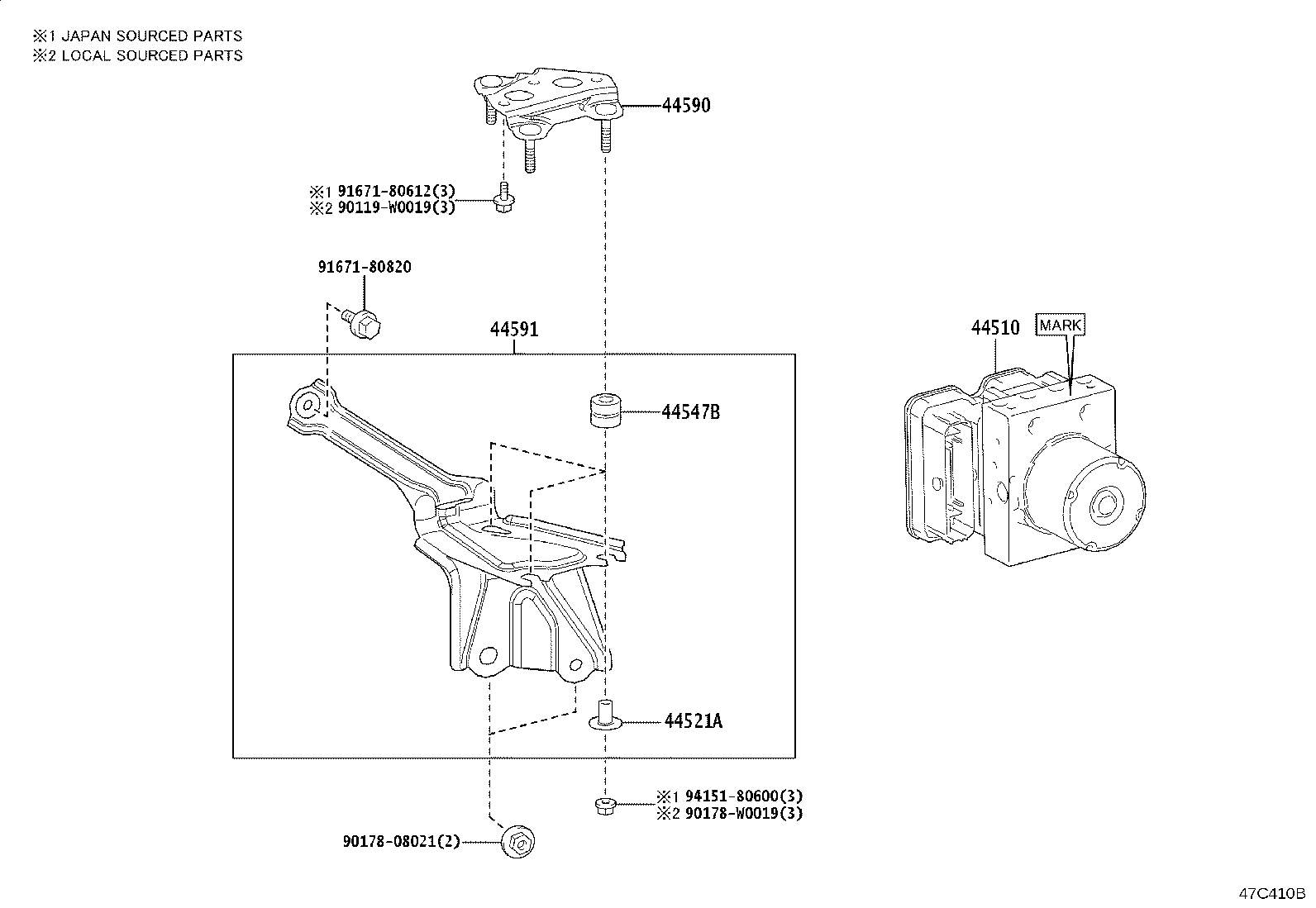 47315-K0010 TUBE, FRONT BRAKE, NO.5 product image