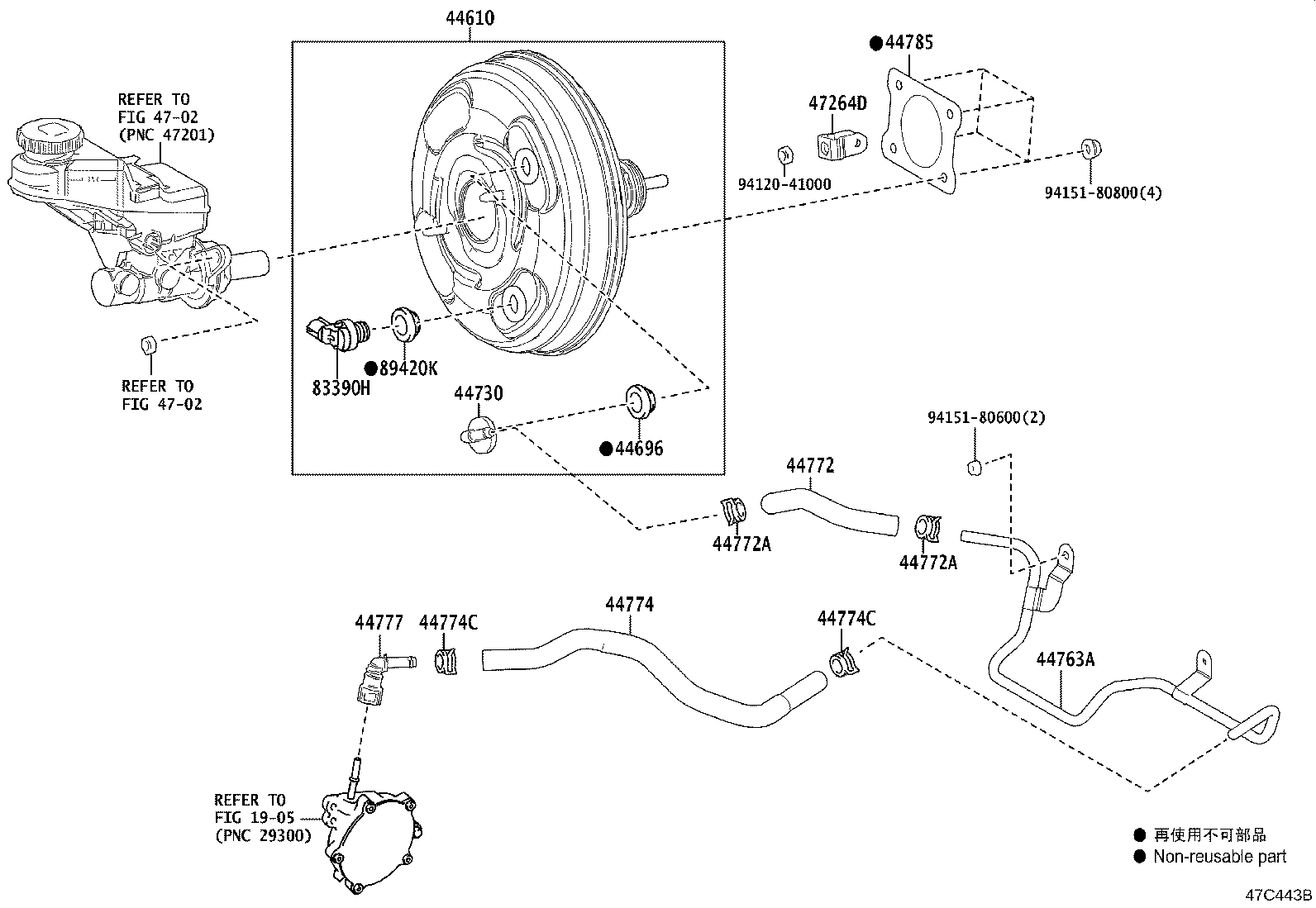 44774-12A20 HOSE, UNION TO CONNECTOR TUBE product image