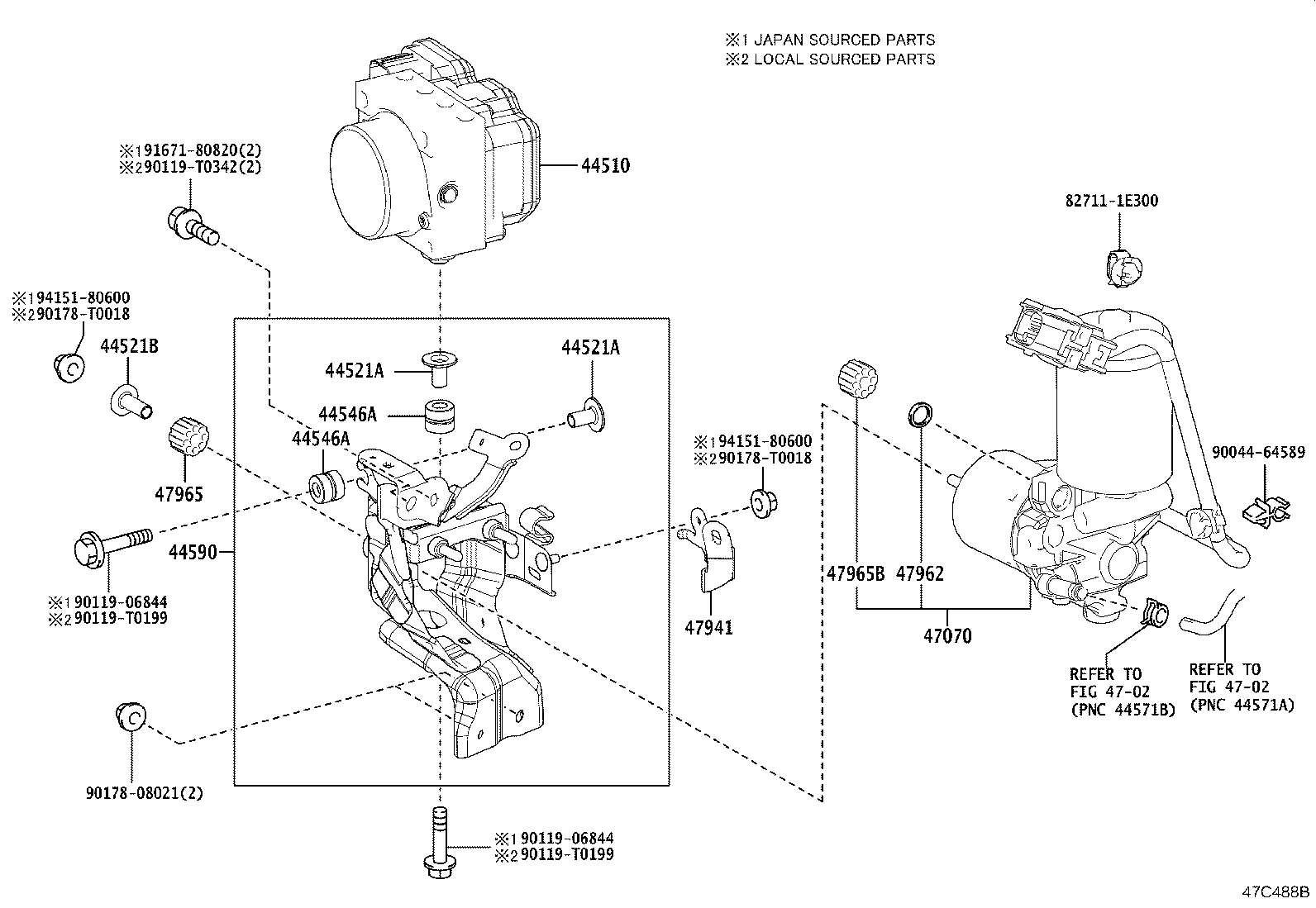 47311-0A040 TUBE, FRONT BRAKE, NO.1 product image