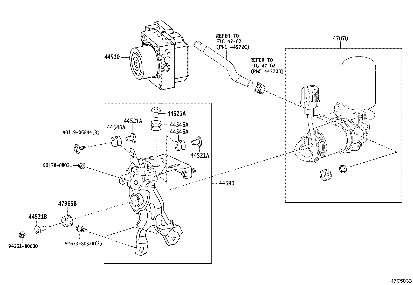 44050-48C32 ACTUATOR ASSY, BRAKE product image
