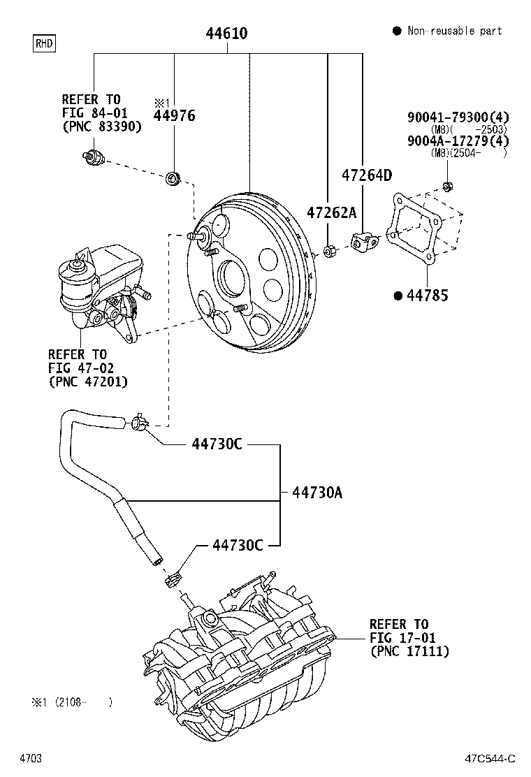 44610-BZ720 BOOSTER ASSY, BRAKE product image