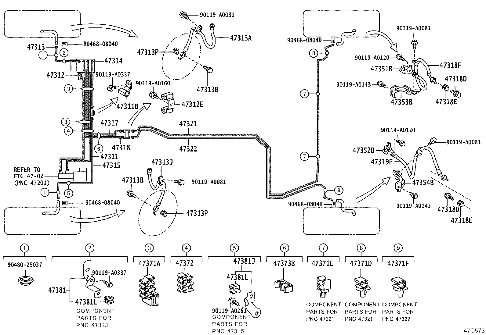 44050-07151 ACTUATOR ASSY, BRAKE product image